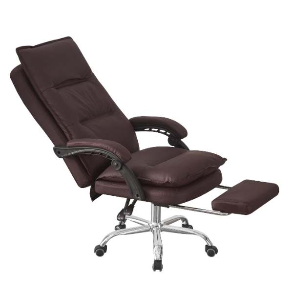 Ghế làm việc da PU màu nâu ngả lưng có gác chân: SG - 5173 - $hienthicat